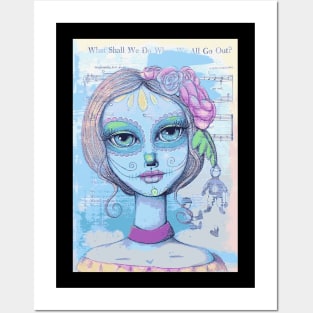 Sugar Skull Girl 2 of 3 Posters and Art